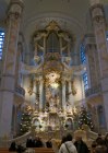 Inside the Frauen Kirche in Dresden.