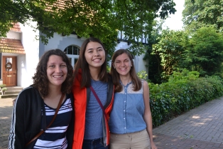 Hannah, Livia and I pre-Münster!